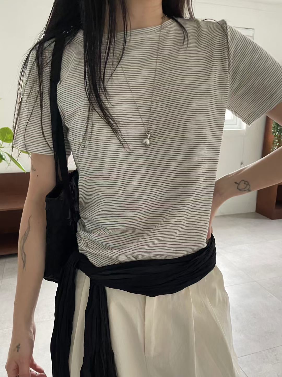 A.ME韓國東大門代購女裝新品時尚推薦熱賣26春夏休閑T恤A.MET恤