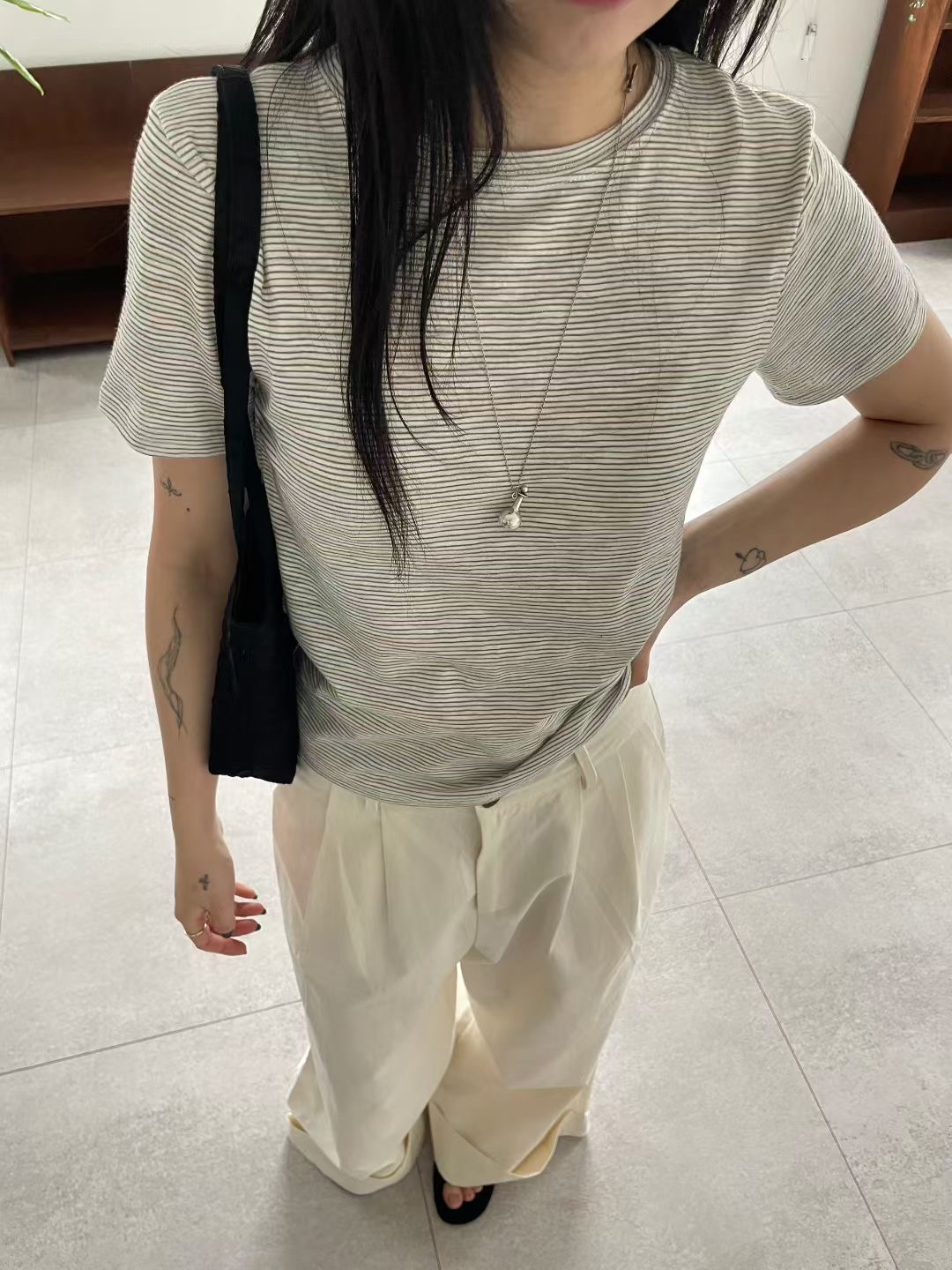 A.ME韓國東大門代購女裝新品時尚推薦熱賣26春夏休閑T恤A.MET恤
