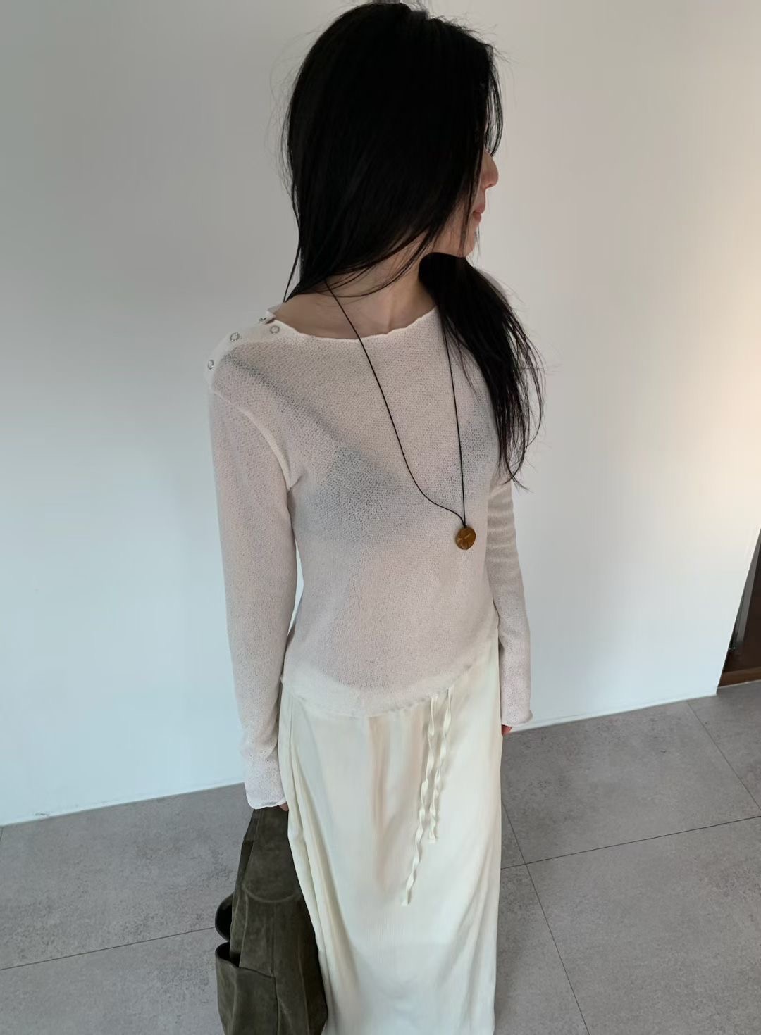 A.ME韓國東大門直郵女士新款熱賣26夏季人氣職業長袖T恤A.ME長袖T恤