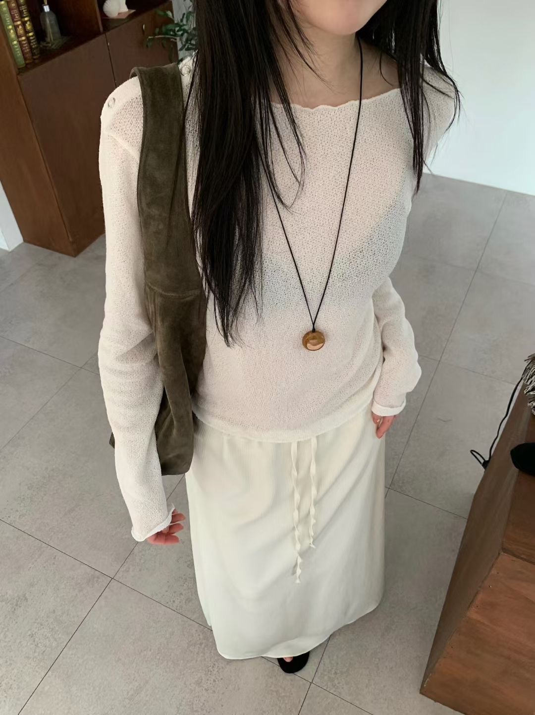 A.ME韓國東大門直郵女士新款熱賣26夏季人氣職業長袖T恤A.ME長袖T恤