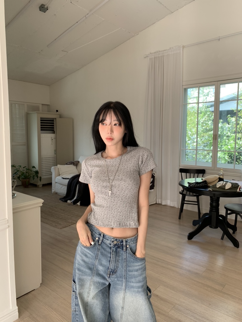BADCALM韓國直郵女裝新品推薦26春夏26夏季休閑職業人氣T恤BADCALMT恤