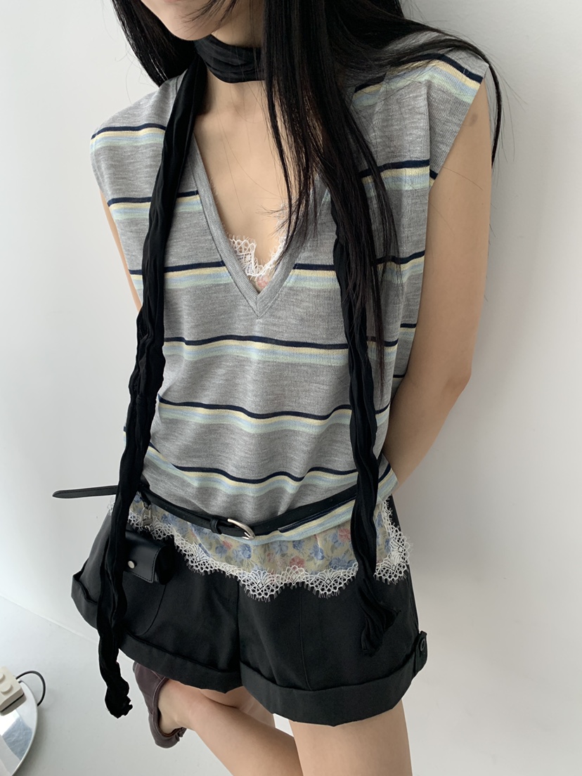 MURMUR韓國東大門直郵女士新品人氣休閑26夏季吊帶背心V領MURMUR吊帶/背心