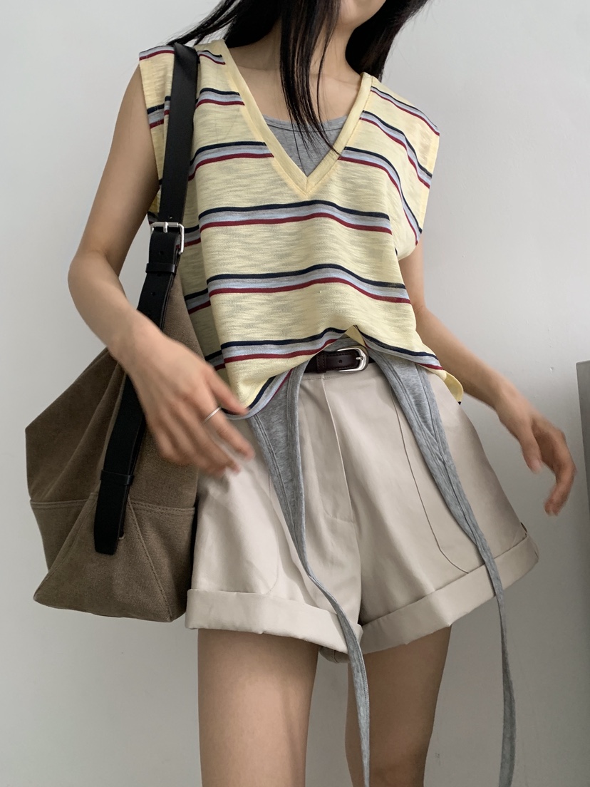 MURMUR韓國東大門直郵女士新品人氣休閑26夏季吊帶背心V領MURMUR吊帶/背心