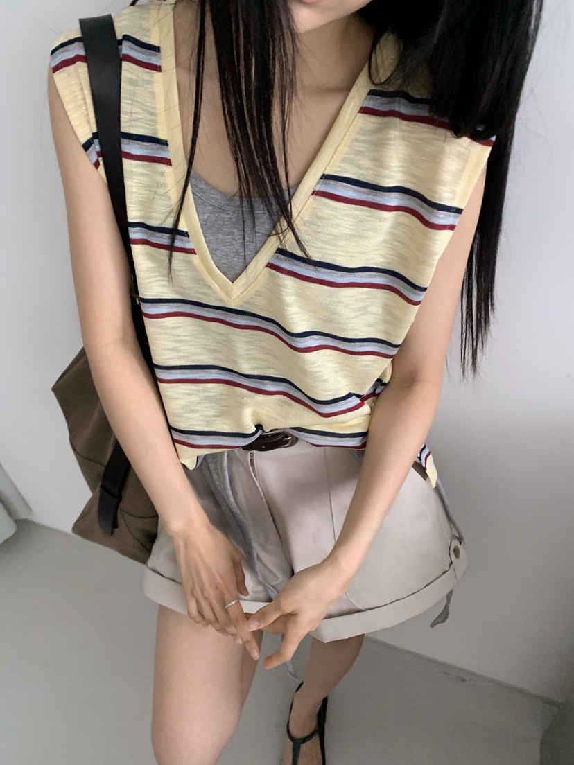 MURMUR韓國東大門直郵女士新品人氣休閑26夏季吊帶背心V領MURMUR吊帶/背心