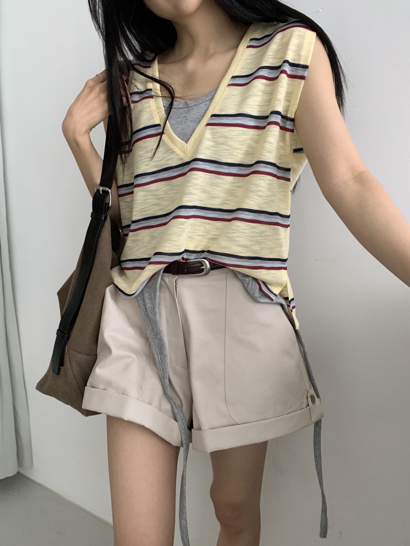 MURMUR韓國東大門直郵女士新品人氣休閑26夏季吊帶背心V領MURMUR吊帶/背心