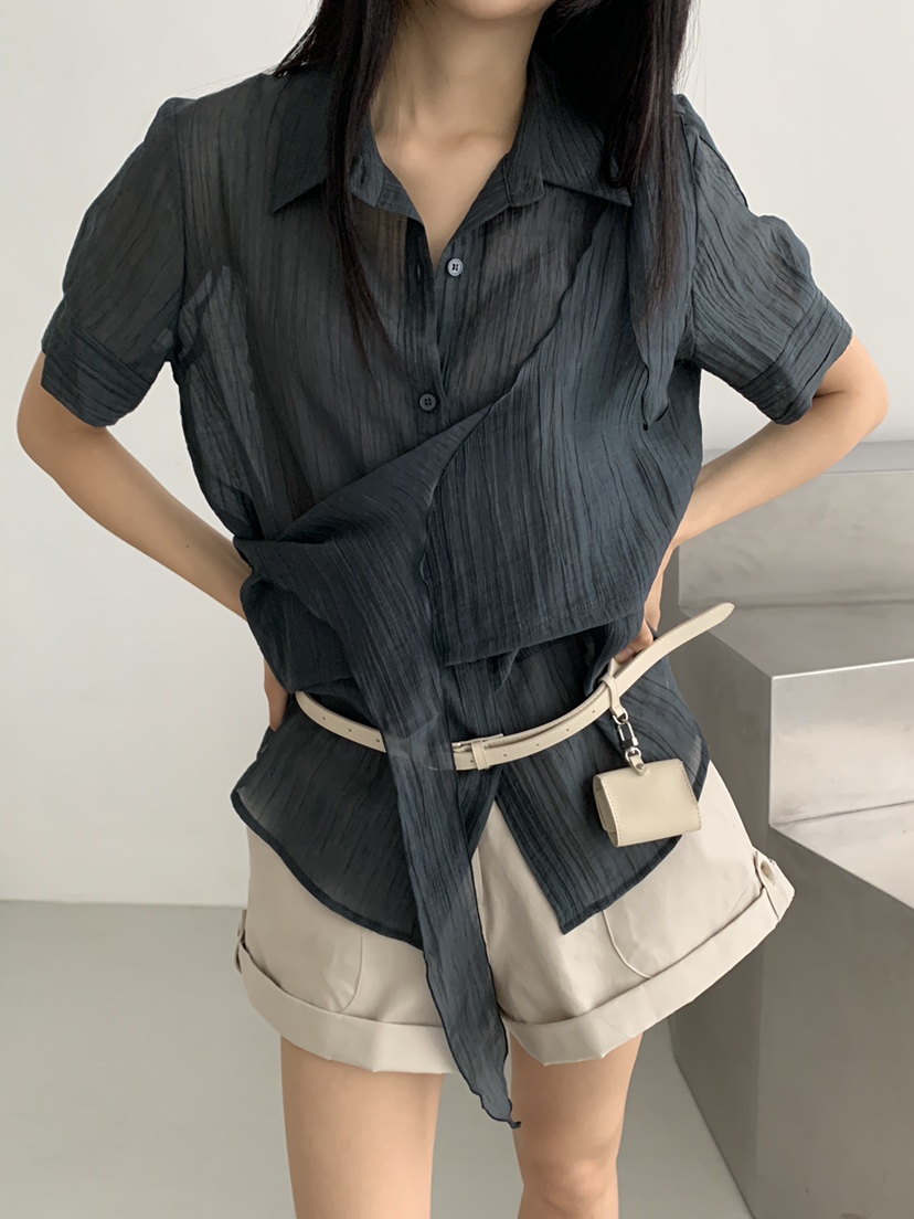 MURMUR韓國代購女裝新品人氣職業熱賣26春夏推薦襯衫蕾絲衫MURMUR襯衫/蕾絲衫