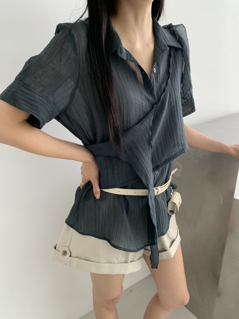 MURMUR韓國代購女裝新品人氣職業熱賣26春夏推薦襯衫蕾絲衫MURMUR襯衫/蕾絲衫