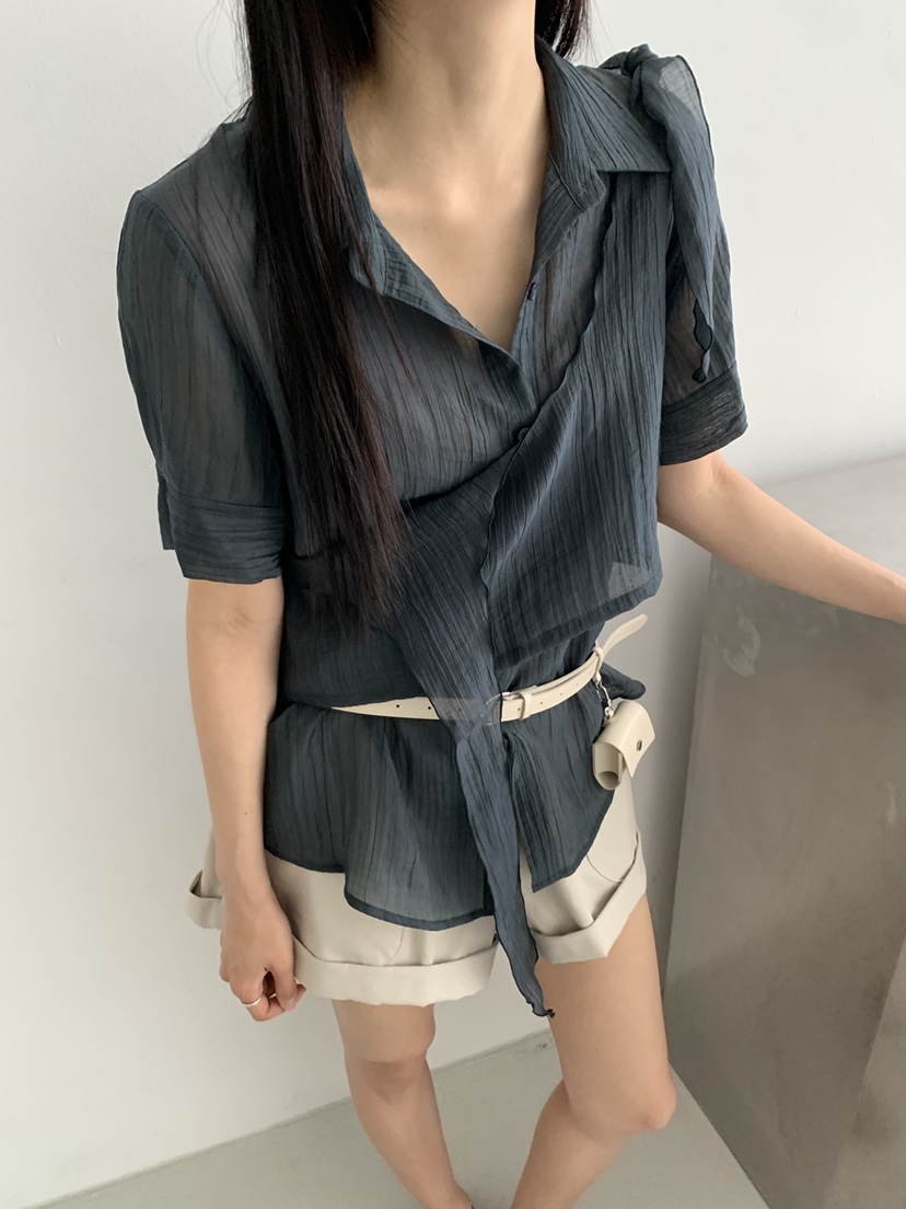 MURMUR韓國代購女裝新品人氣職業熱賣26春夏推薦襯衫蕾絲衫MURMUR襯衫/蕾絲衫