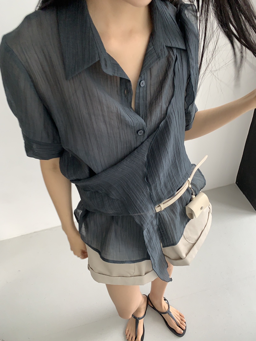 MURMUR韓國代購女裝新品人氣職業熱賣26春夏推薦襯衫蕾絲衫MURMUR襯衫/蕾絲衫