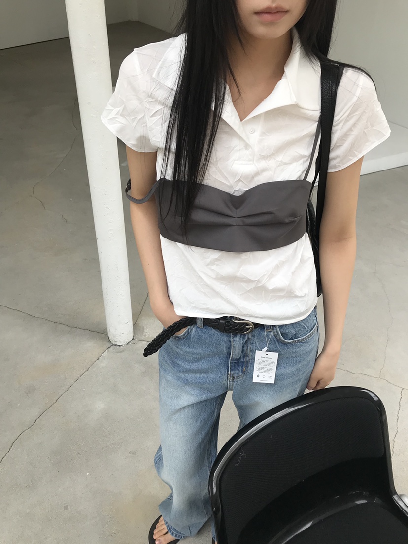 CEDARWOOD韓國東大門直郵女士新款推薦休閑職業26夏季T恤CEDAR WOODT恤