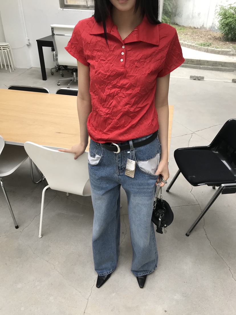 CEDARWOOD韓國東大門直郵女士新款推薦休閑職業26夏季T恤CEDAR WOODT恤
