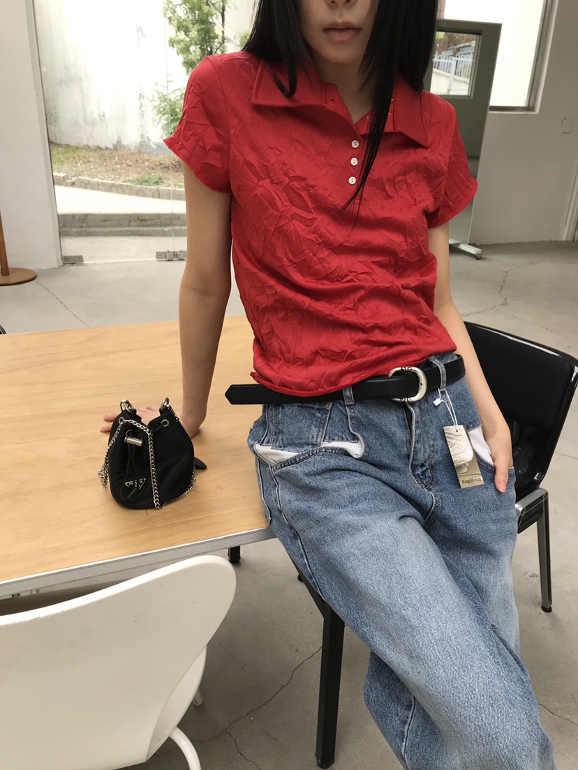 CEDARWOOD韓國東大門直郵女士新款推薦休閑職業26夏季T恤CEDAR WOODT恤