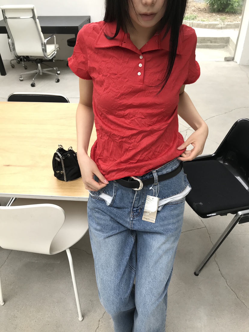 CEDARWOOD韓國東大門直郵女士新款推薦休閑職業26夏季T恤CEDAR WOODT恤