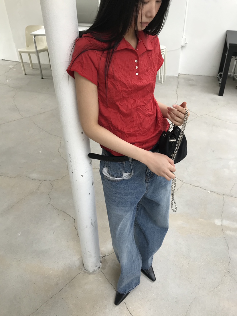CEDARWOOD韓國東大門直郵女士新款推薦休閑職業26夏季T恤CEDAR WOODT恤
