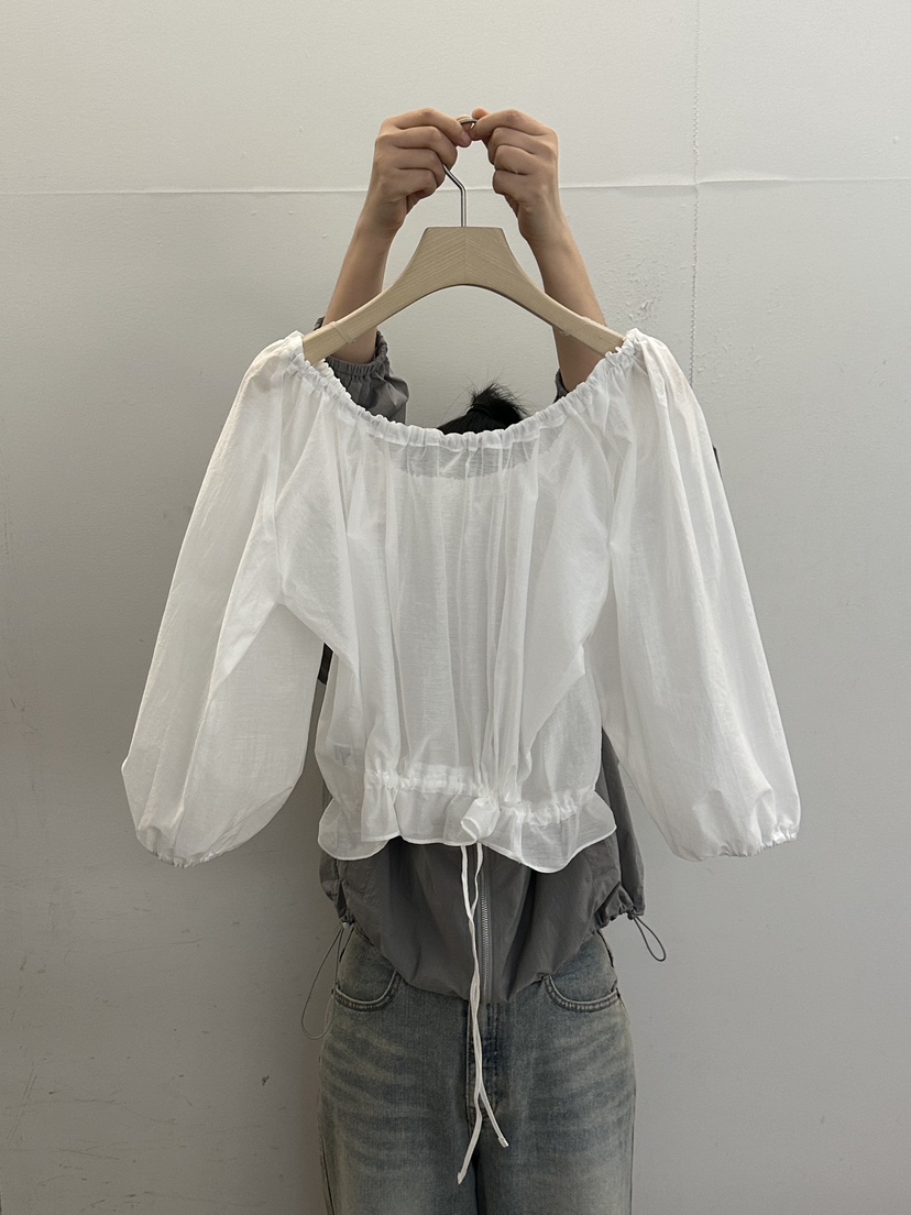 TAUPE韓國直郵女士新款26春夏26夏季休閑時尚人氣襯衫蕾絲衫TAUPE襯衫/蕾絲衫