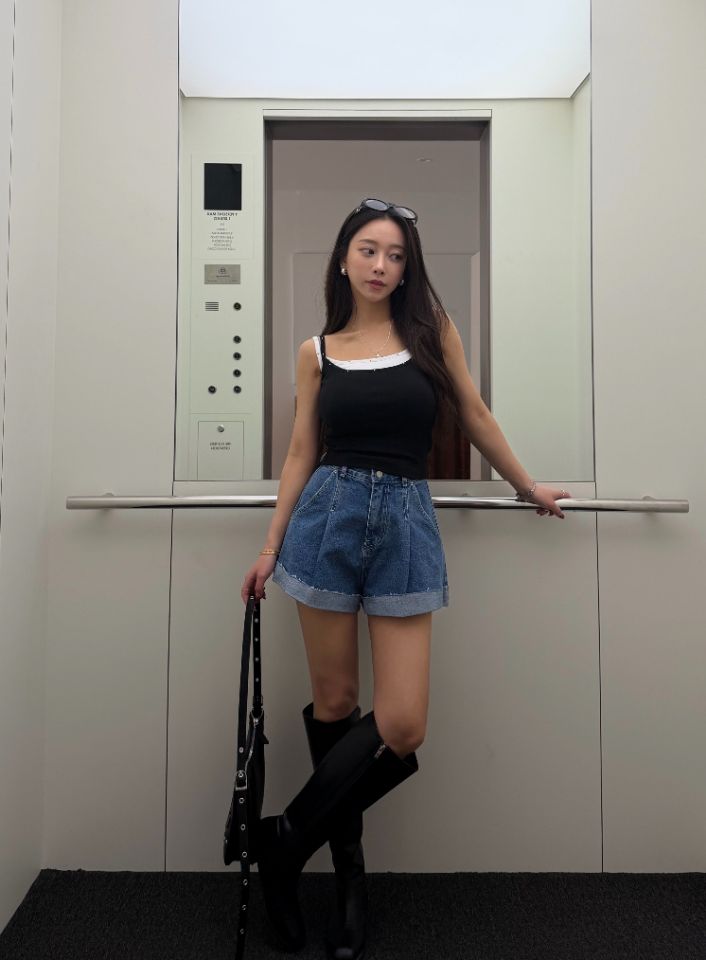 mars韓國東大門直郵女士新款時尚熱賣人氣職業26春夏吊帶背心mars吊帶/背心
