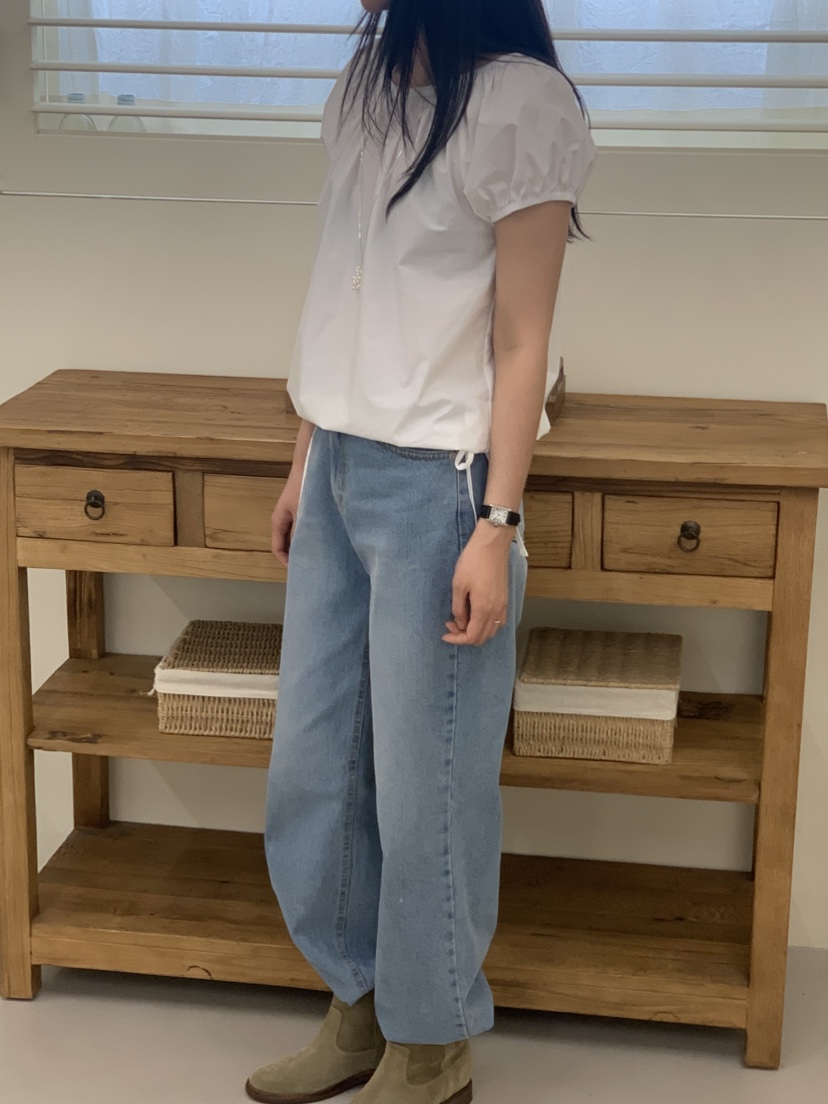 NOUVEAU韓國直郵實拍女裝新款職業熱賣襯衫蕾絲衫棉質露肩NOUVEAU襯衫/蕾絲衫