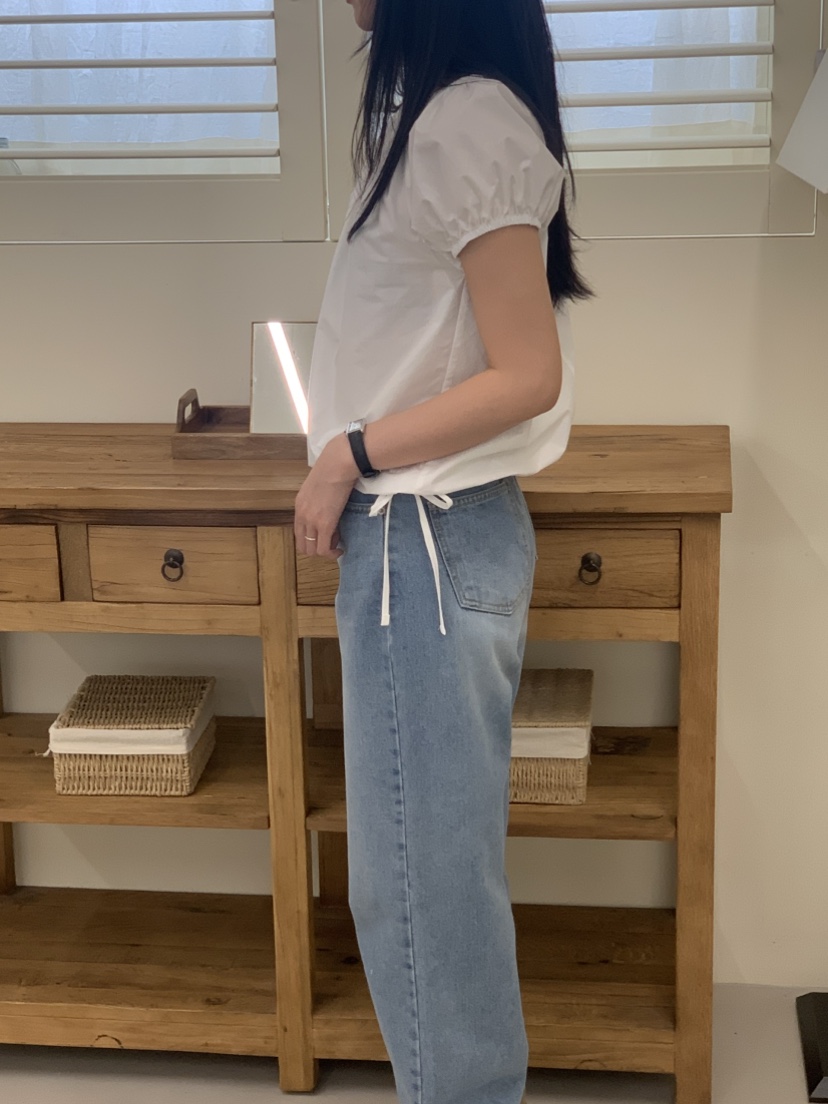 NOUVEAU韓國直郵實拍女裝新款職業熱賣襯衫蕾絲衫棉質露肩NOUVEAU襯衫/蕾絲衫