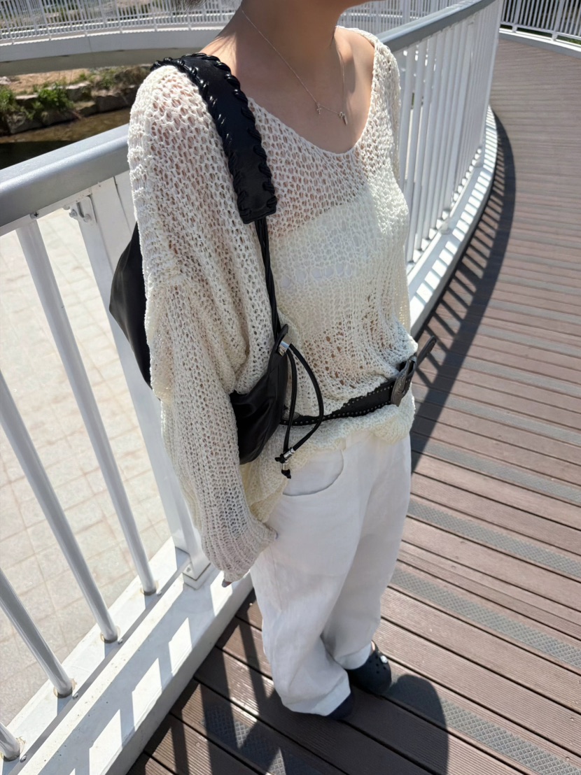 GLITTER東大門實拍韓國女士新款人氣推薦26夏季職業針織衫GLITTER針織衫