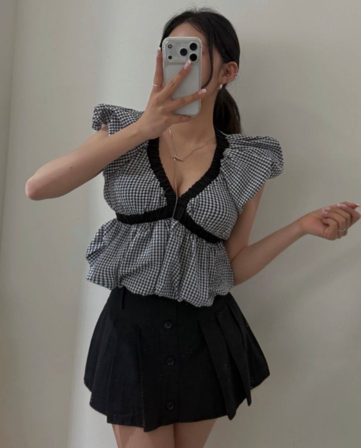 mars韓國直郵實拍女裝新款人氣26春夏熱賣休閑襯衫蕾絲衫mars襯衫/蕾絲衫