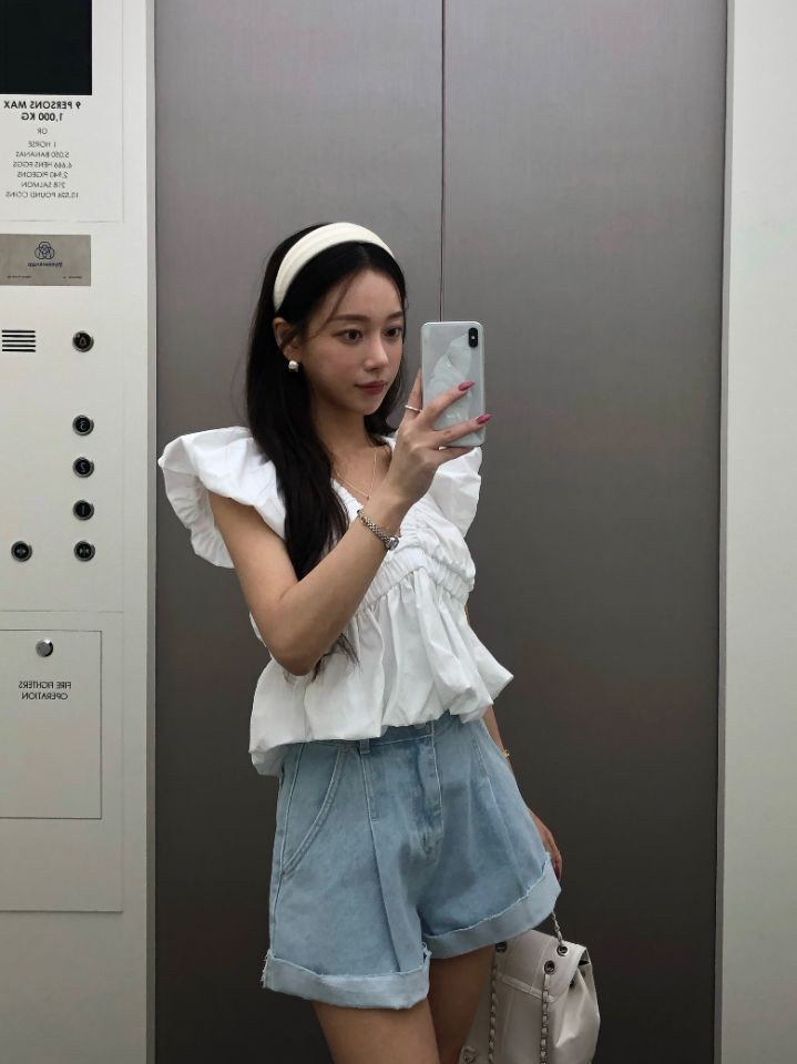 mars韓國直郵實拍女裝新款人氣26春夏熱賣休閑襯衫蕾絲衫mars襯衫/蕾絲衫