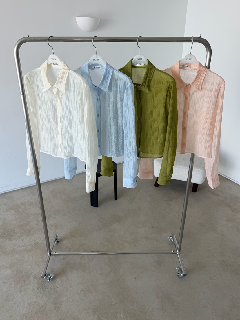 ESCHER韓國直郵女士新品26夏季推薦26春夏時尚襯衫蕾絲衫ESCHER襯衫/蕾絲衫