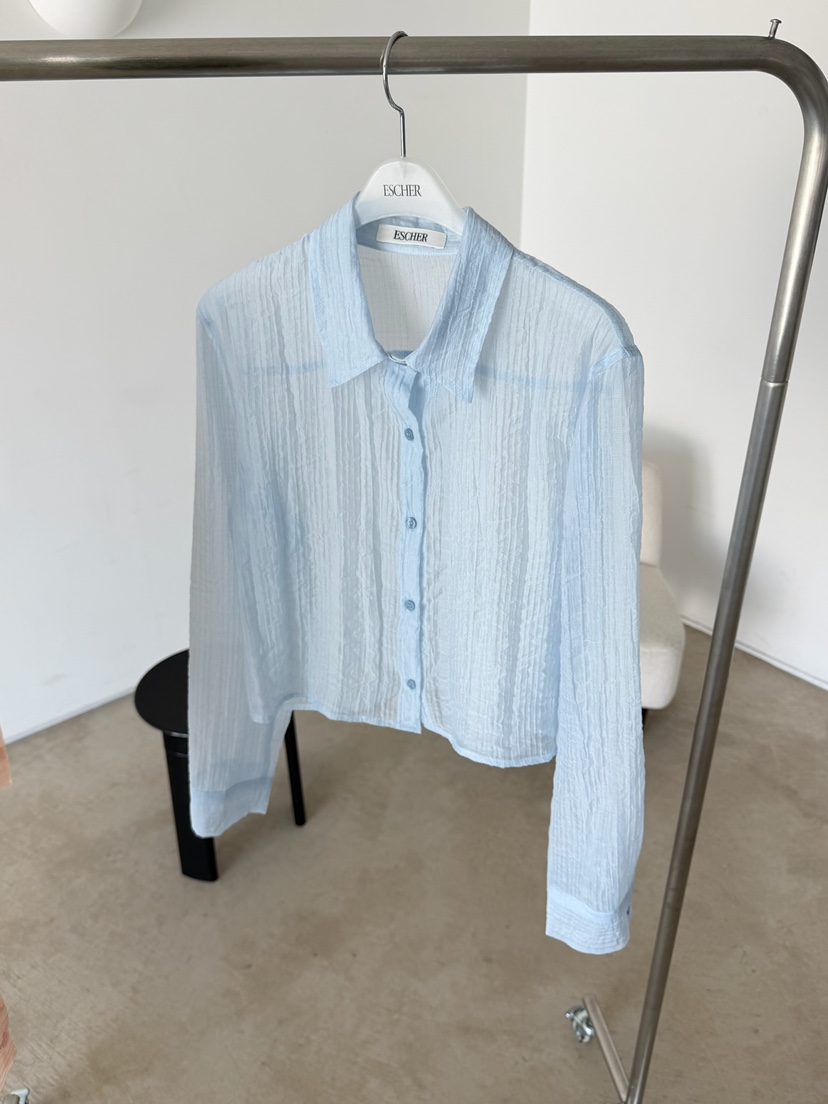 ESCHER韓國直郵女士新品26夏季推薦26春夏時尚襯衫蕾絲衫ESCHER襯衫/蕾絲衫圖色1