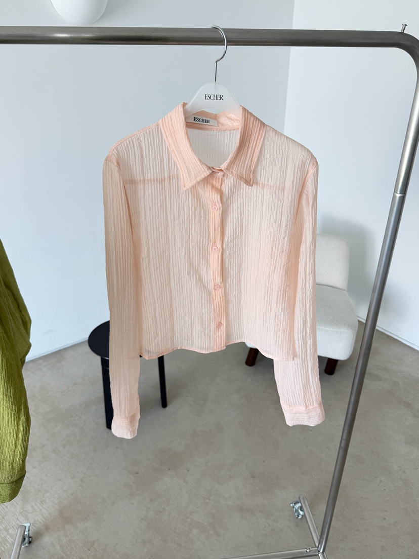 ESCHER韓國直郵女士新品26夏季推薦26春夏時尚襯衫蕾絲衫ESCHER襯衫/蕾絲衫圖色2