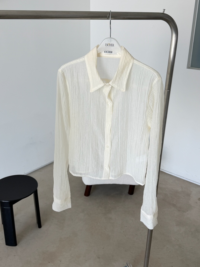ESCHER韓國直郵女士新品26夏季推薦26春夏時尚襯衫蕾絲衫ESCHER襯衫/蕾絲衫圖色4