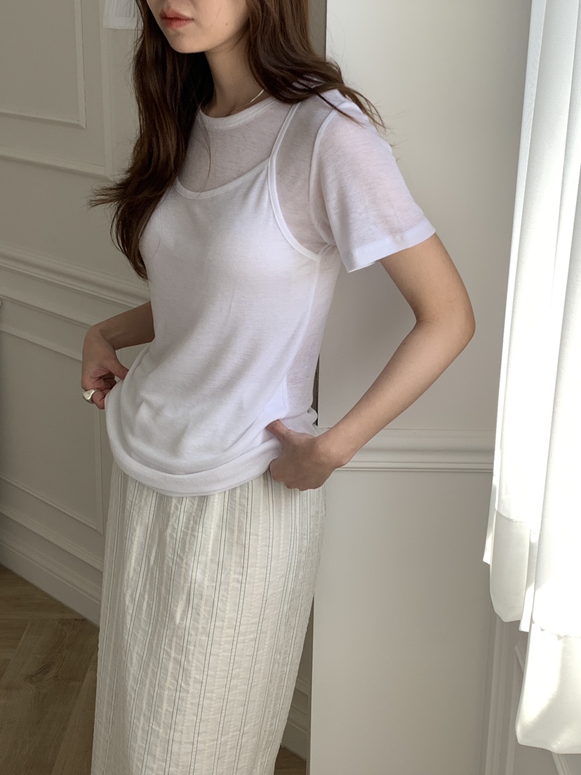 ATHEA韓國直郵女士新品人氣26春夏推薦時尚熱賣T恤假兩件ATHEAT恤