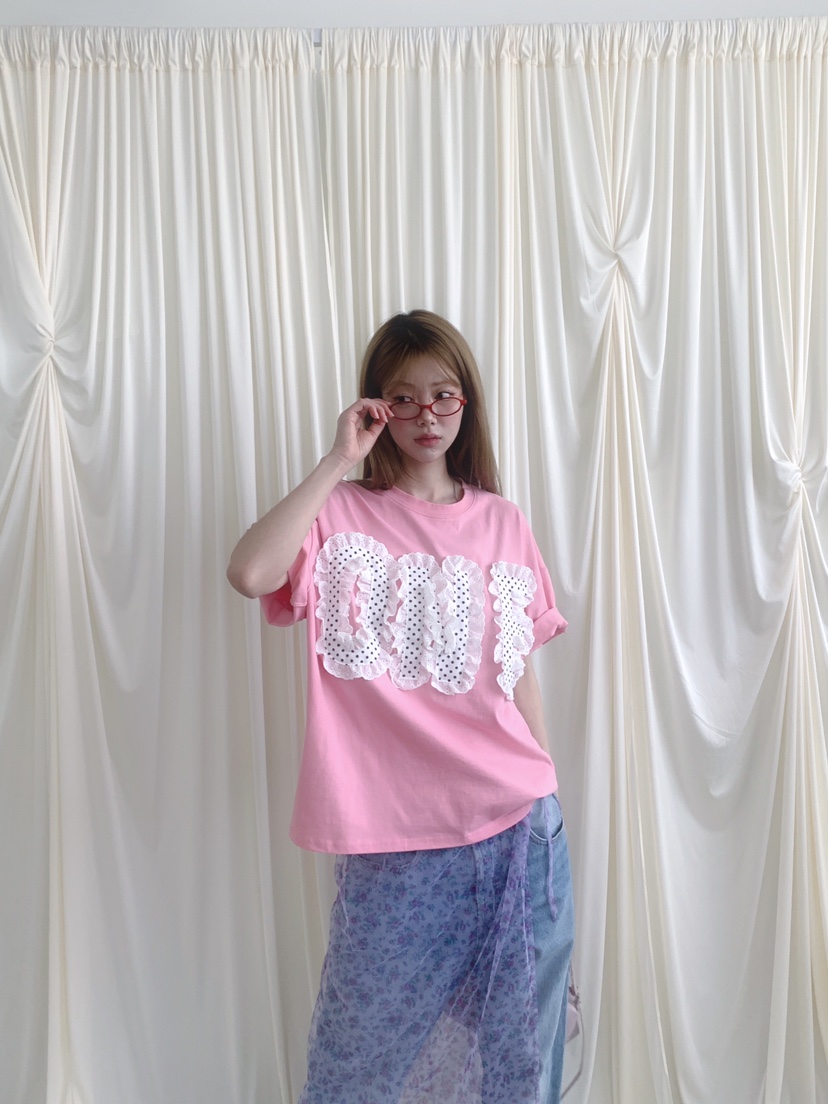 MAISONDEGLORY韓國東大門代購女士新款26春夏時尚T恤圓點MAISON DE GLORYT恤