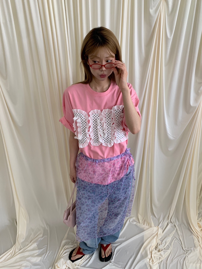 MAISONDEGLORY韓國東大門代購女士新款26春夏時尚T恤圓點MAISON DE GLORYT恤