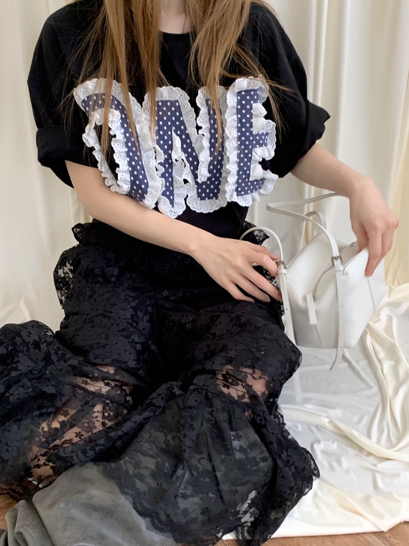 MAISONDEGLORY韓國東大門代購女士新款26春夏時尚T恤圓點MAISON DE GLORYT恤