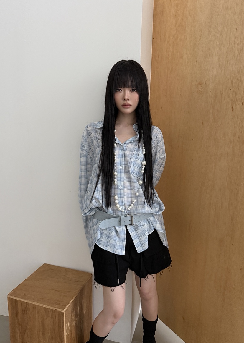 AMOOD東大門實拍韓國女士新品推薦人氣熱賣休閑襯衫蕾絲衫AMOOD襯衫/蕾絲衫