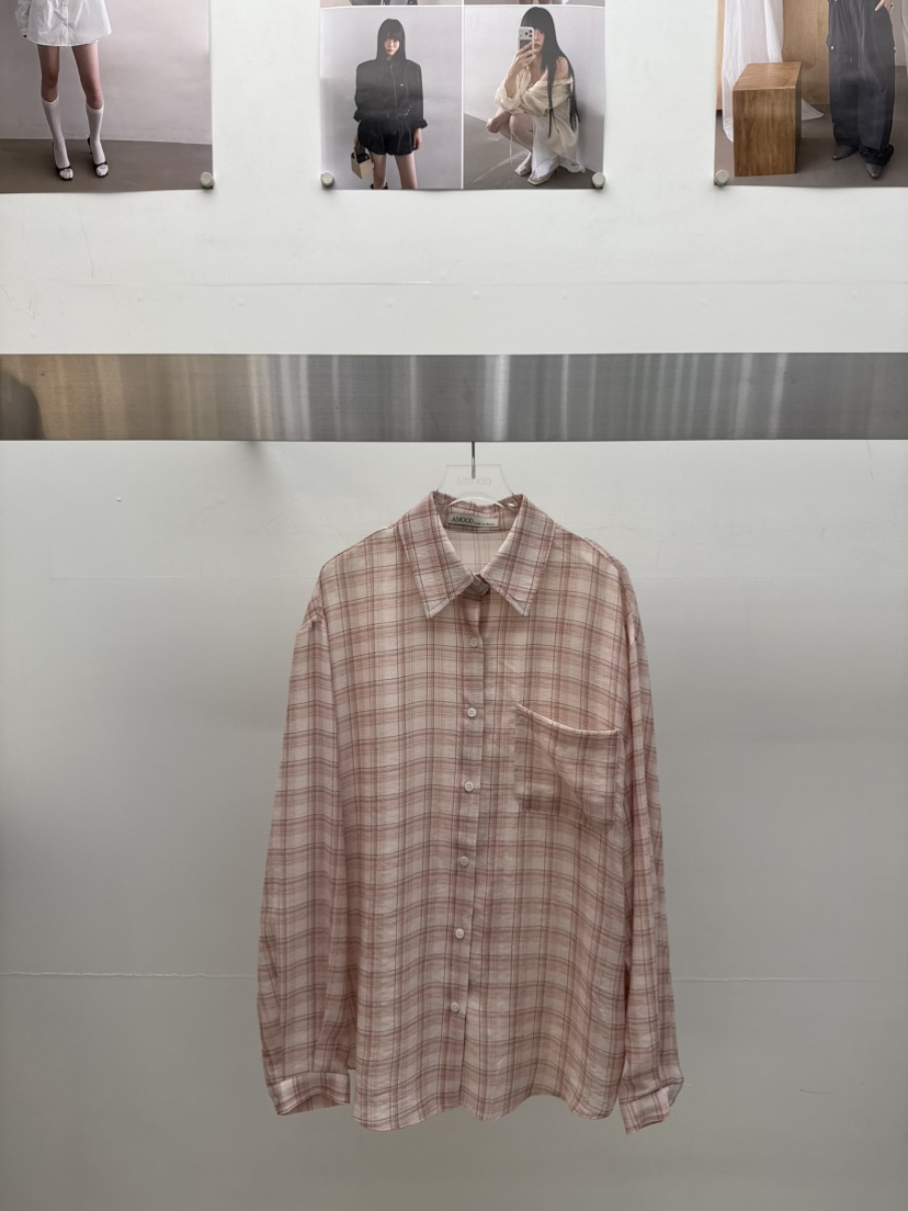 AMOOD東大門實拍韓國女士新品推薦人氣熱賣休閑襯衫蕾絲衫AMOOD襯衫/蕾絲衫圖色1