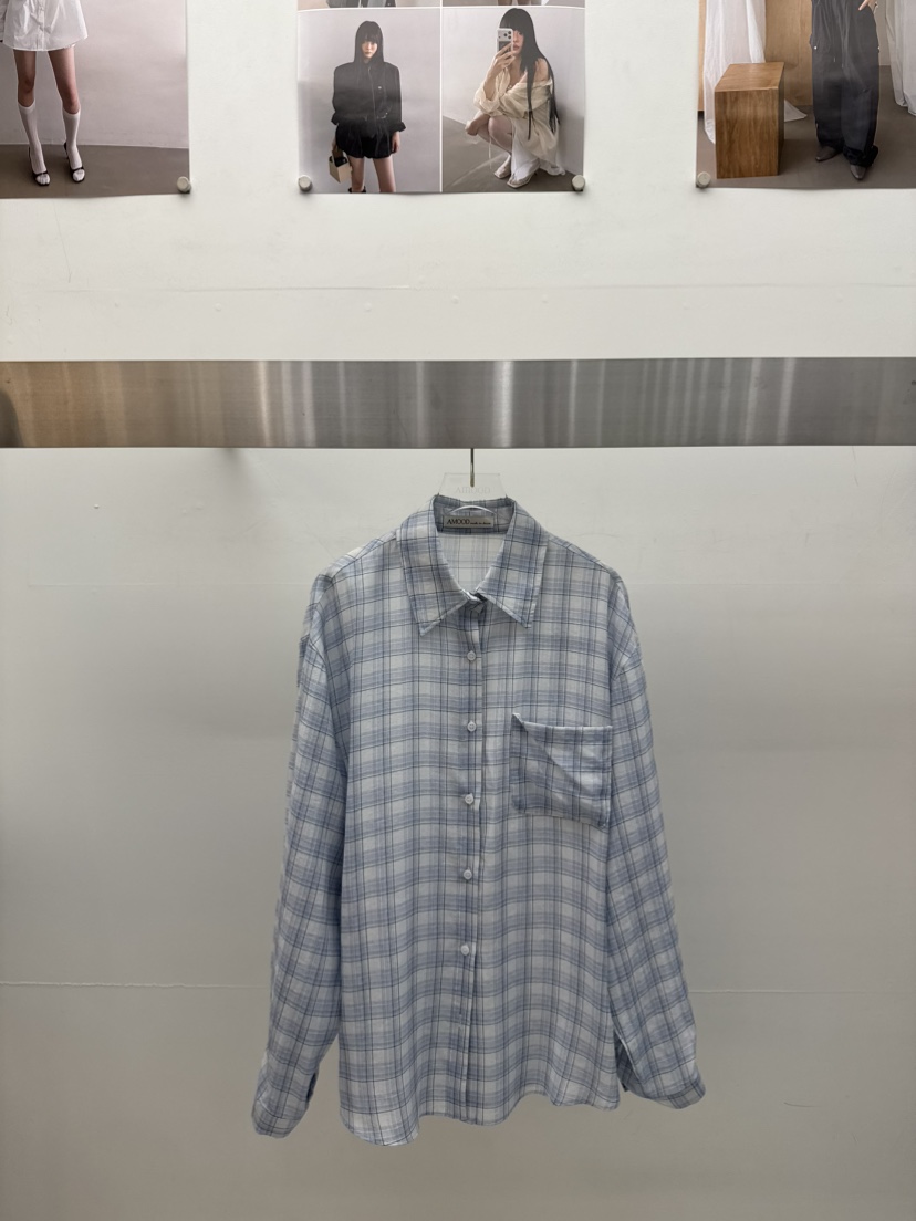 AMOOD東大門實拍韓國女士新品推薦人氣熱賣休閑襯衫蕾絲衫AMOOD襯衫/蕾絲衫圖色2