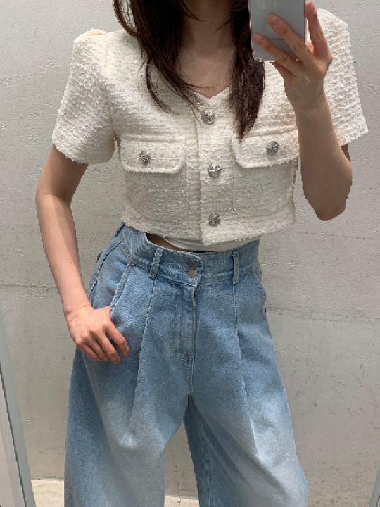 mars韓國東大門直郵女裝新款休閑推薦26春夏熱賣夾克粗花呢mars夾克