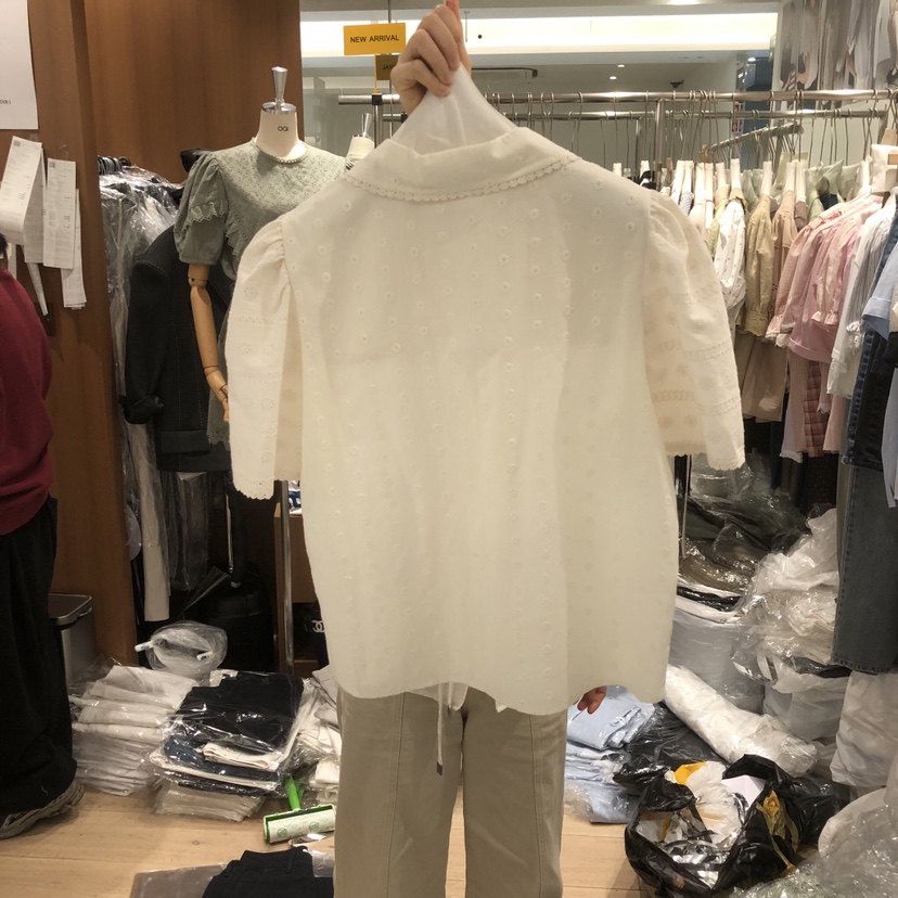 OGI東大門實拍韓國女士新品熱賣休閑26夏季推薦襯衫蕾絲衫FLat OGI襯衫/蕾絲衫