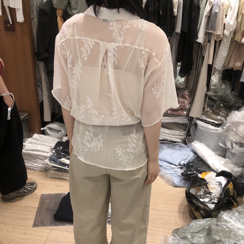 OGI韓國東大門代購女士新品職業26春夏襯衫蕾絲衫含腰繩腰帶FLat OGI襯衫/蕾絲衫