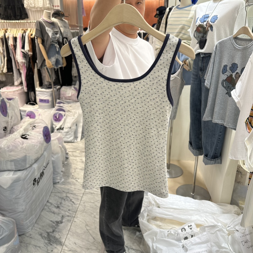 COCOMATON韓國直郵實拍女裝新品時尚熱賣26春夏吊帶背心花朵COCOMATON吊帶/背心