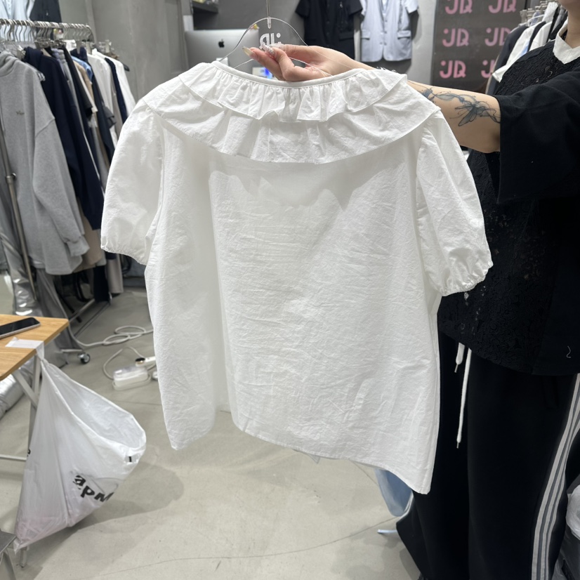 JUDYQUE韓國直郵女士新品人氣26夏季熱賣職業26春夏襯衫蕾絲衫JUDYQUE襯衫/蕾絲衫