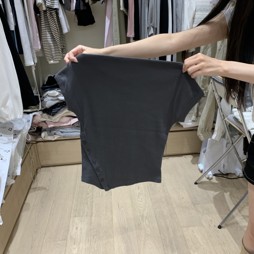 MEMOIRE韓國代購女士新款時尚職業熱賣人氣推薦休閑26春夏T恤MEMOIRET恤圖色2