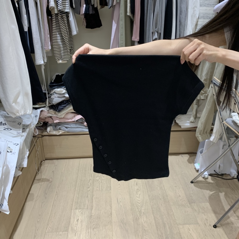 MEMOIRE韓國代購女士新款時尚職業熱賣人氣推薦休閑26春夏T恤MEMOIRET恤圖色3