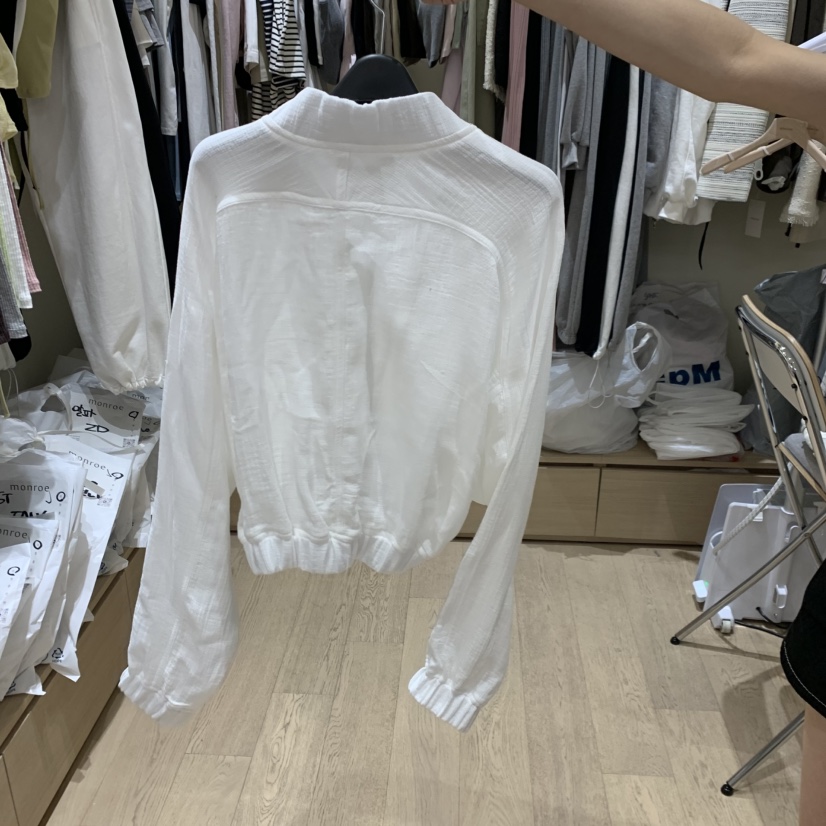 MEMOIRE韓國直郵女士新款人氣時尚職業休閑26春夏夾克紗布MEMOIRE夾克