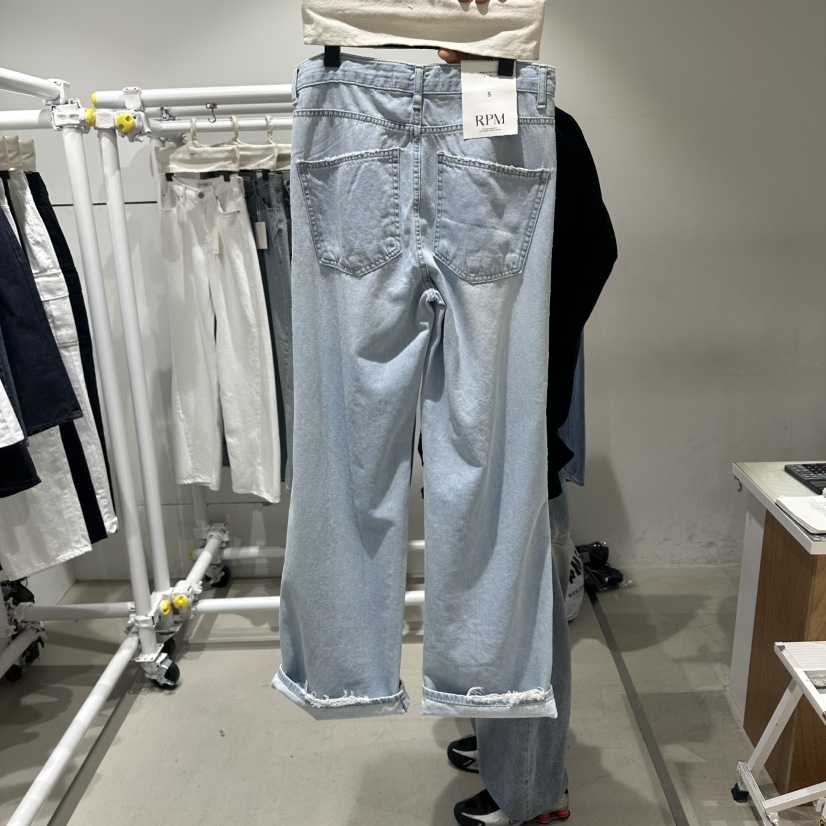 RPM/OVMUTE韓國直郵實拍女士新品休閑26春夏時尚人氣牛仔褲RPM/OVMUTE牛仔褲