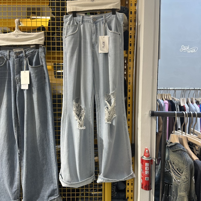 RPM/OVMUTE韓國直郵實拍女士新品休閑26春夏時尚人氣牛仔褲RPM/OVMUTE牛仔褲圖色1