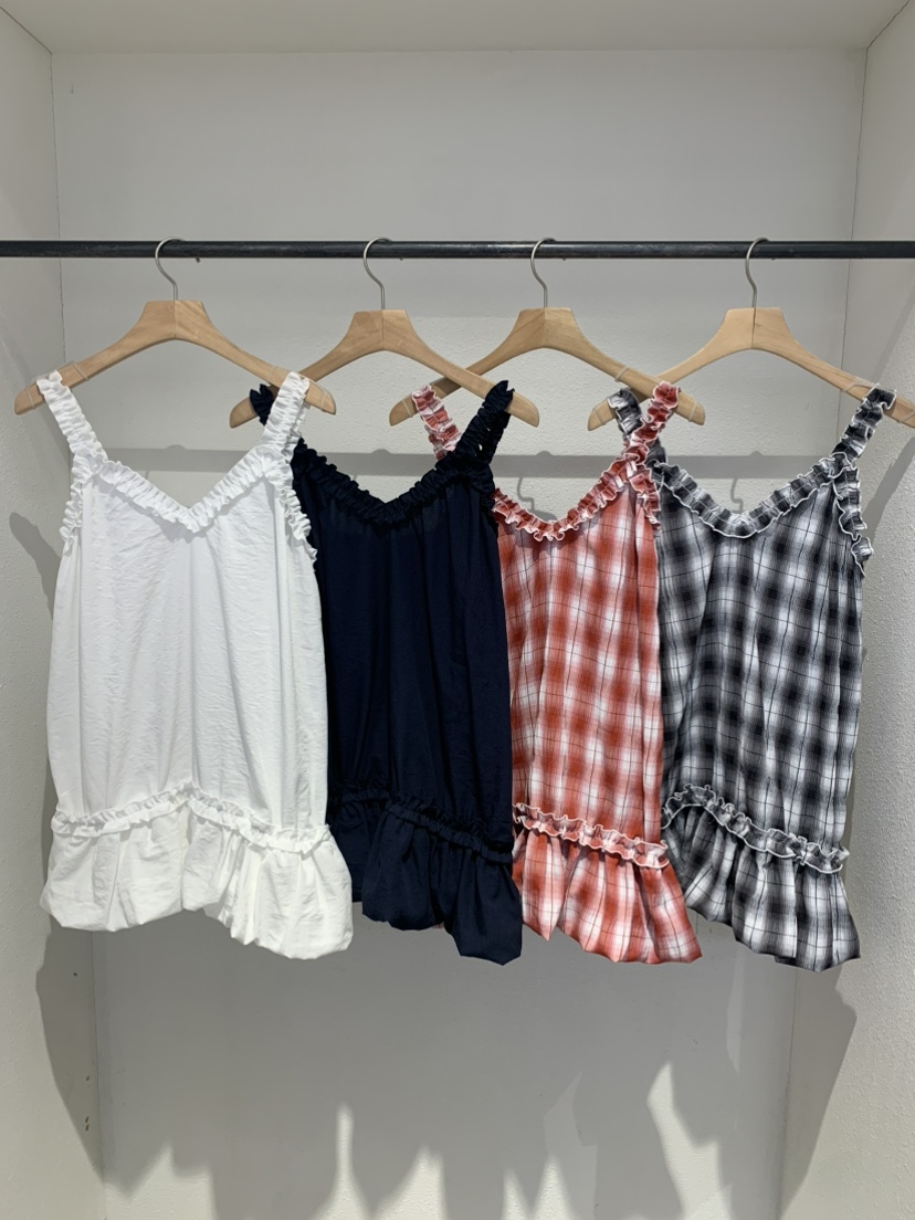 IR BIEN/BIENBIEN東大門實拍韓國女士新品26夏季吊帶背心荷葉邊燈籠IR BIEN/BIENBIEN吊帶/背心