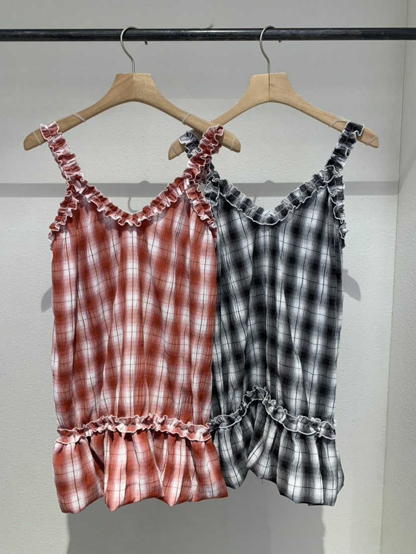 IR BIEN/BIENBIEN東大門實拍韓國女士新品26夏季吊帶背心荷葉邊燈籠IR BIEN/BIENBIEN吊帶/背心