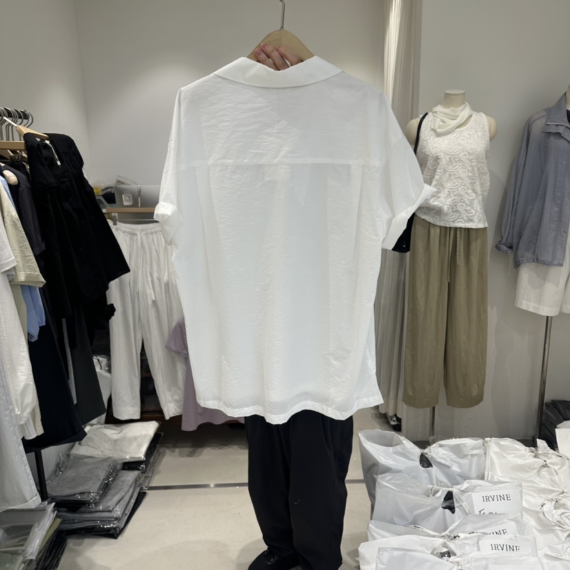 IRVINE韓國直郵實拍女裝新品熱賣職業26夏季26春夏襯衫蕾絲衫IRVINE襯衫/蕾絲衫