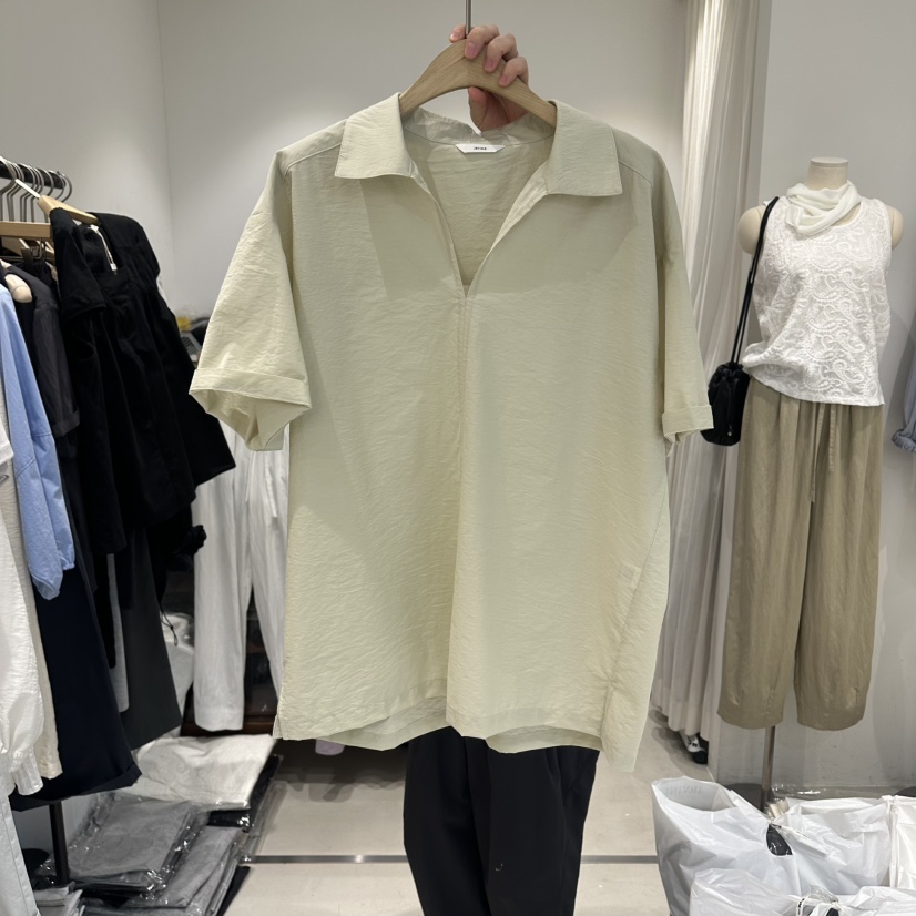 IRVINE韓國直郵實拍女裝新品熱賣職業26夏季26春夏襯衫蕾絲衫IRVINE襯衫/蕾絲衫圖色2